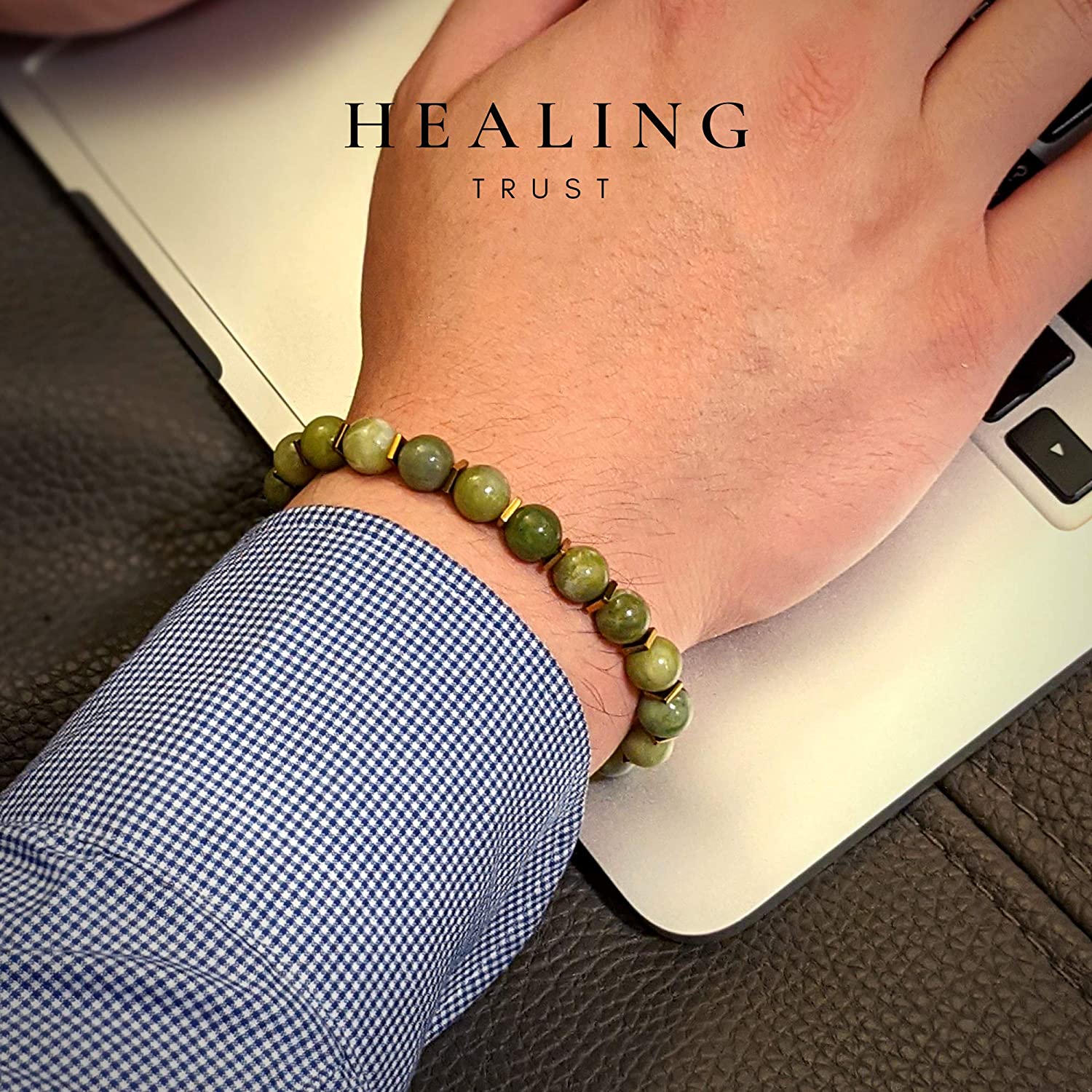 Green Jade Bracelet for Men Women Entrepreneur Business Luck, MONEY ATTRACTION Chakra Bracelets for Women, Bead Bracelets for Women, Maximum Money Wealth Abundance Bracelet, Prosperity Good Luck Feng Shui, Jade Bracelet Goals Manifestation Chakra Bracelet - Image 8